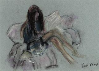 Paul Lucien Maze - Young girl waiting