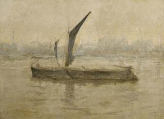 Paul Maitland - Barge on the Thames