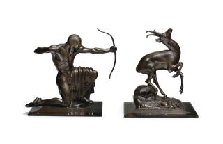 Paul Manship - \'Indian\' and \'Pronghorn Antelope\'