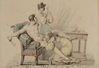 Paul-Marc-Joseph Chenavard - Blowing Bubbles