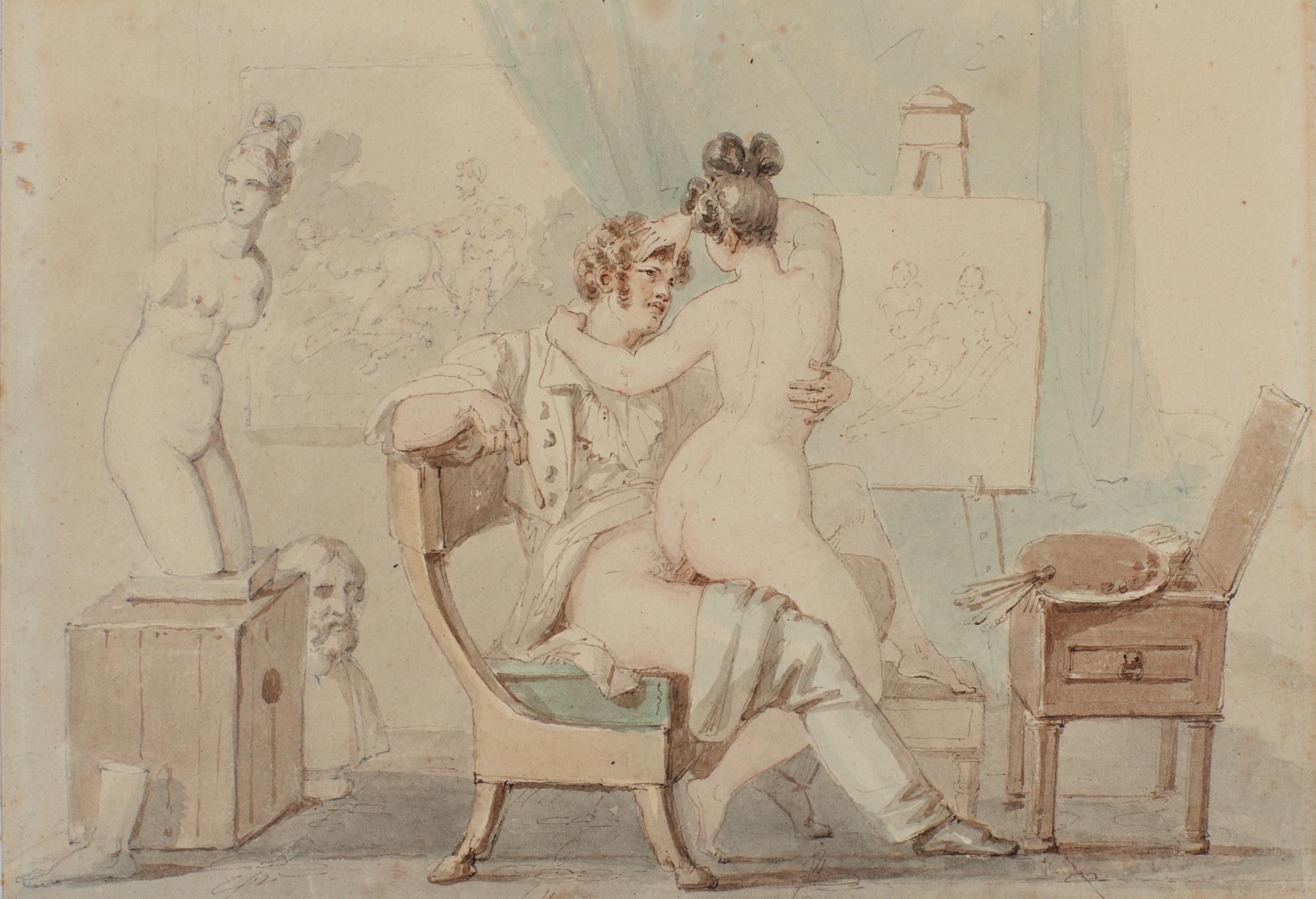 Paul-Marc-Joseph Chenavard - The Artist\'S Studio