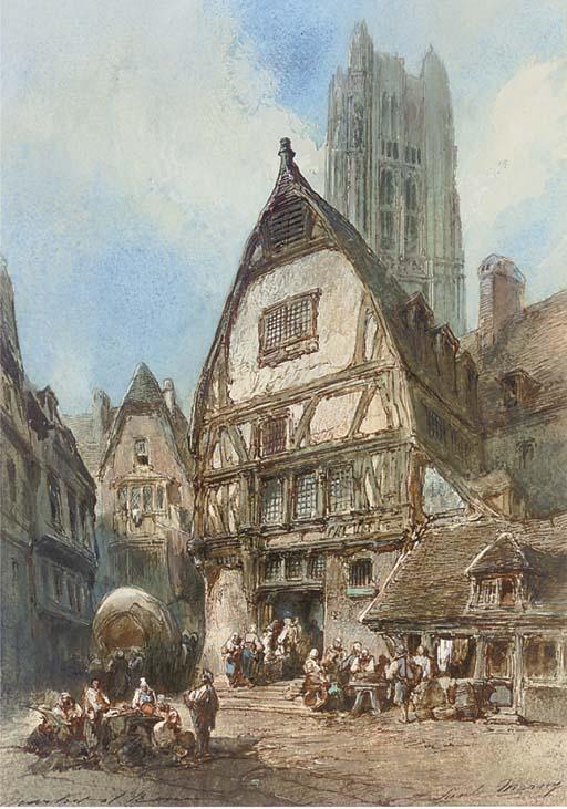 Paul Marny - Market of Rouen