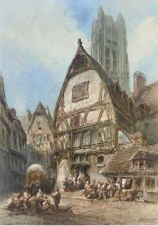 Paul Marny - Market of Rouen