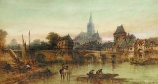 Paul Marny - Mozes near Fontainebleau