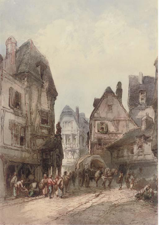 Paul Marny - Old Street, Rouen