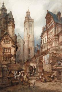 Paul Marny - Saint Mathieu church Morlaix