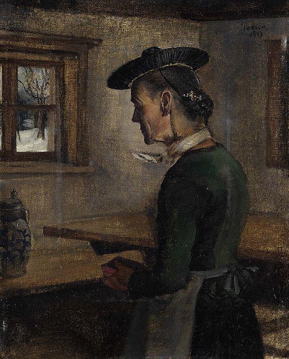 Paul Mathias Padua - Bäuerin am Fenster