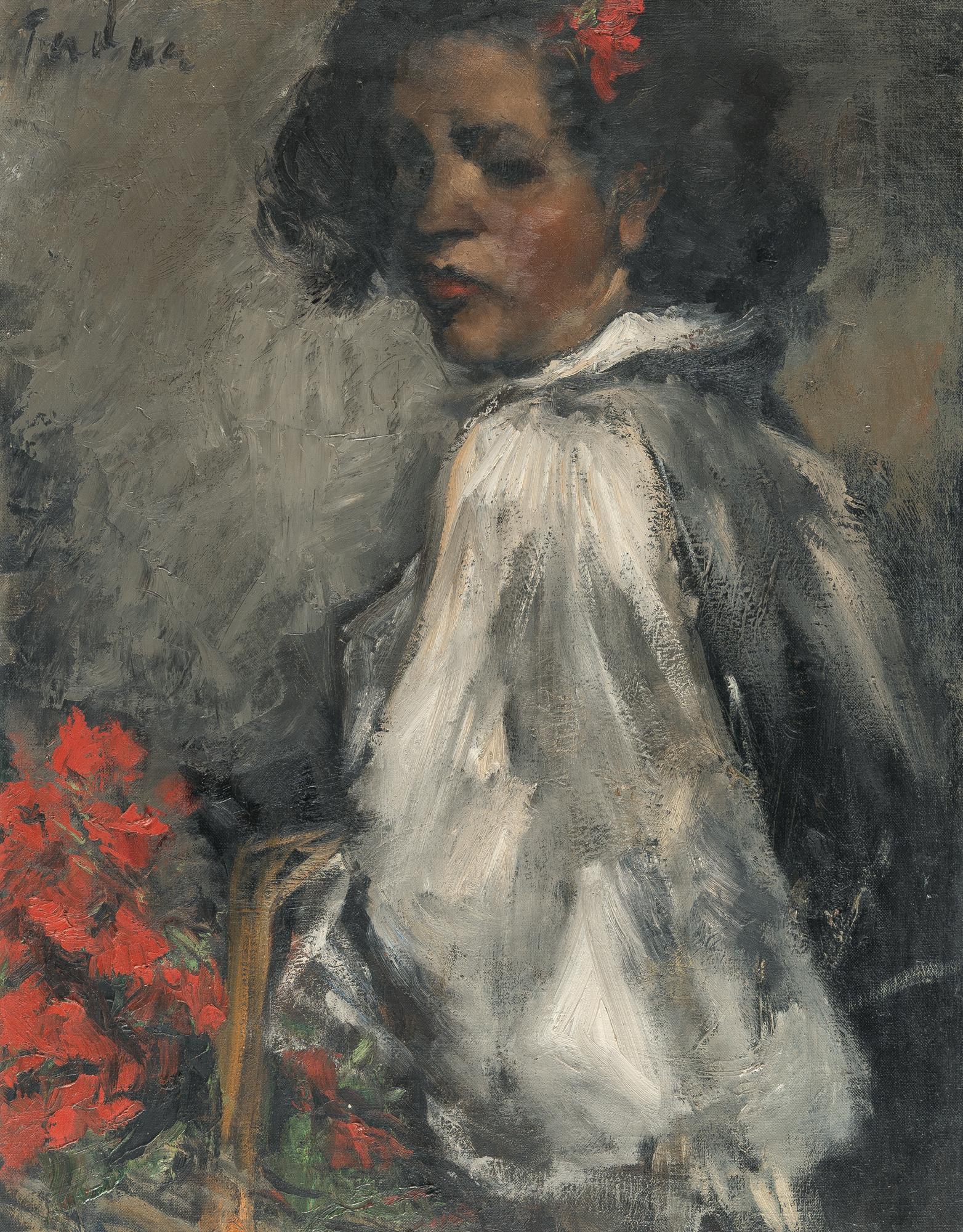 Paul Mathias Padua - Mädchen mit Blumen