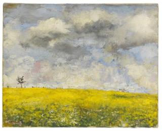 Paul Mathias Padua - Sommerlandschaft mit Rapsfeld