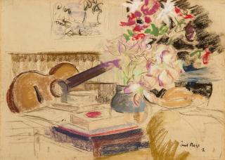 Paul Maze - Still Life with Guitar