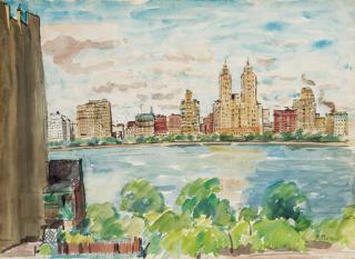 Paul Maze - The skyscrapers of Manhattan