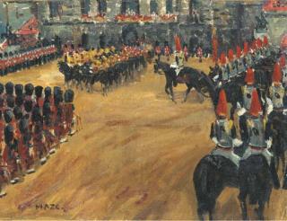 Paul Maze - The Trooping of the Colour - March Past