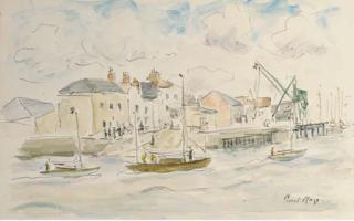 Paul Maze - Yachts Entering a Harbour