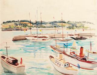 Paul Maze - Yachts In The Harbour