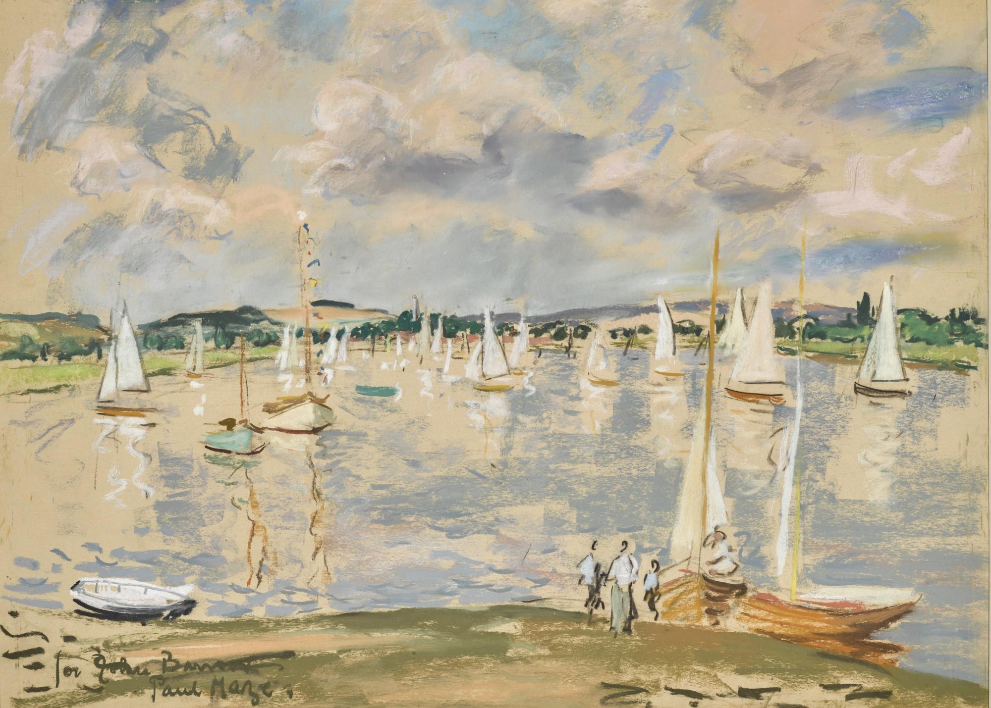 Paul Maze - Yachts Off West Itchenor Beach, Chichester Harbour
