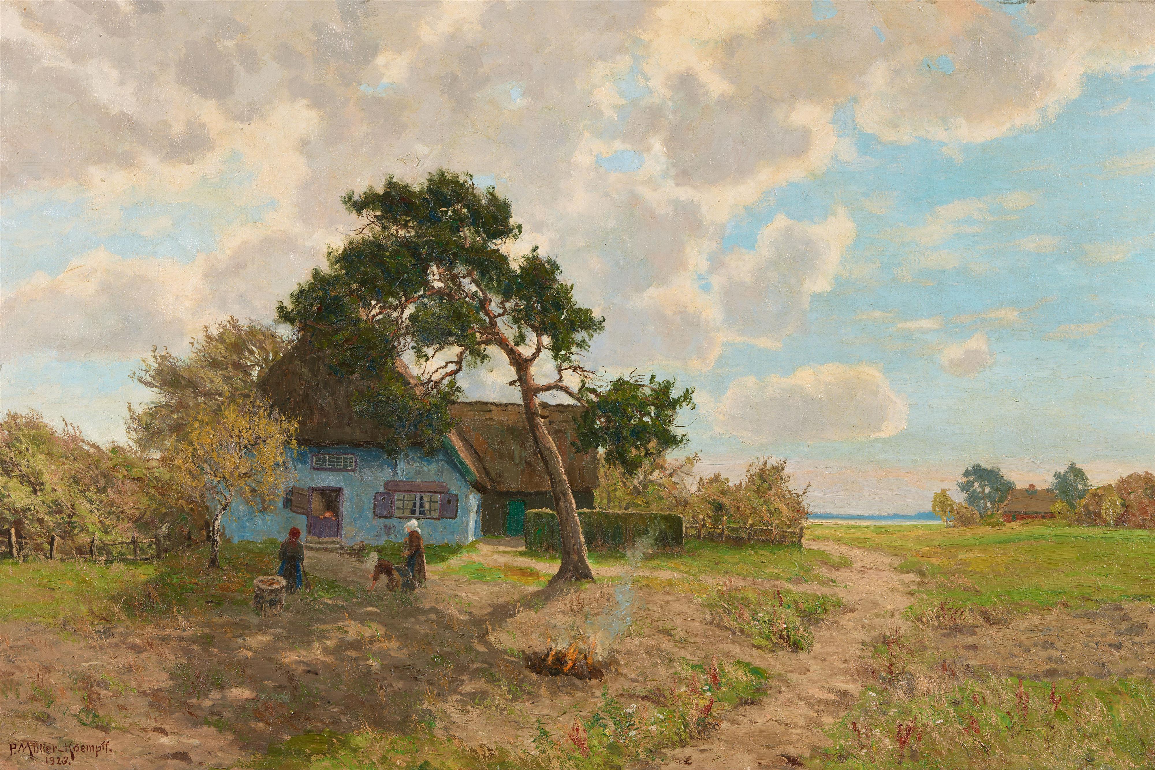 Paul Müller-Kaempff - Bauernhaus in den Dünen