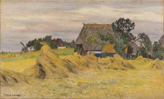 Paul Müller-Kaempff - Fischerkaten am Bodden