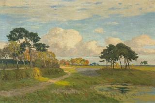 Paul Müller-Kaempff - Sommerliche Landschaft in Mecklenburg.