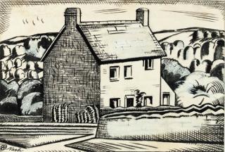 Paul Nash - A Cottage In A Landscape