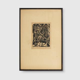 Paul Nash - Black Poplar Pond, 1922