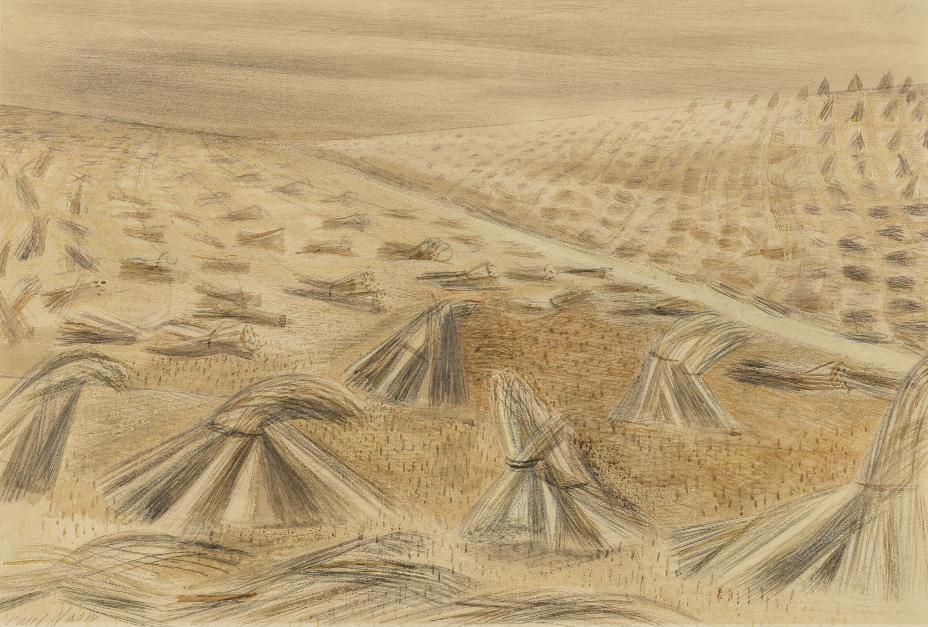 Paul Nash - Cornfield, Avebury