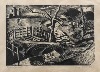 Paul Nash - Dyke By The Road