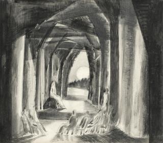 Paul Nash - Idea for the Set of Ibsen\'s Ghosts