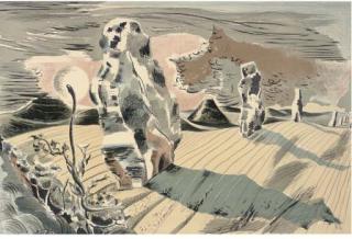 Paul Nash - Landscape of the Megaliths [Avebury] (Postan L18)