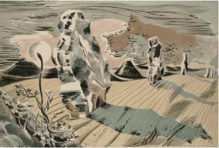 Paul Nash - Landscape of the Megaliths [Avebury] (Postan L18)