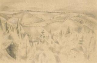 Paul Nash - Landscape With Pines