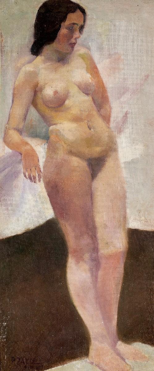 Paul Paede - Stehender weiblicher Akt