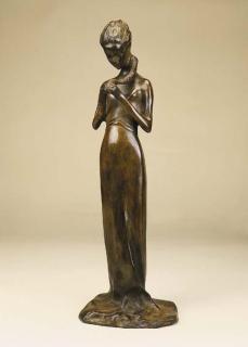 Paul Petrovich Troubetzkoy - A young girl braiding her hair