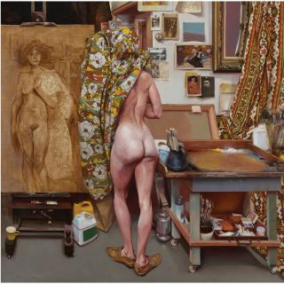 Paul Rahilly - Figure With A Painting