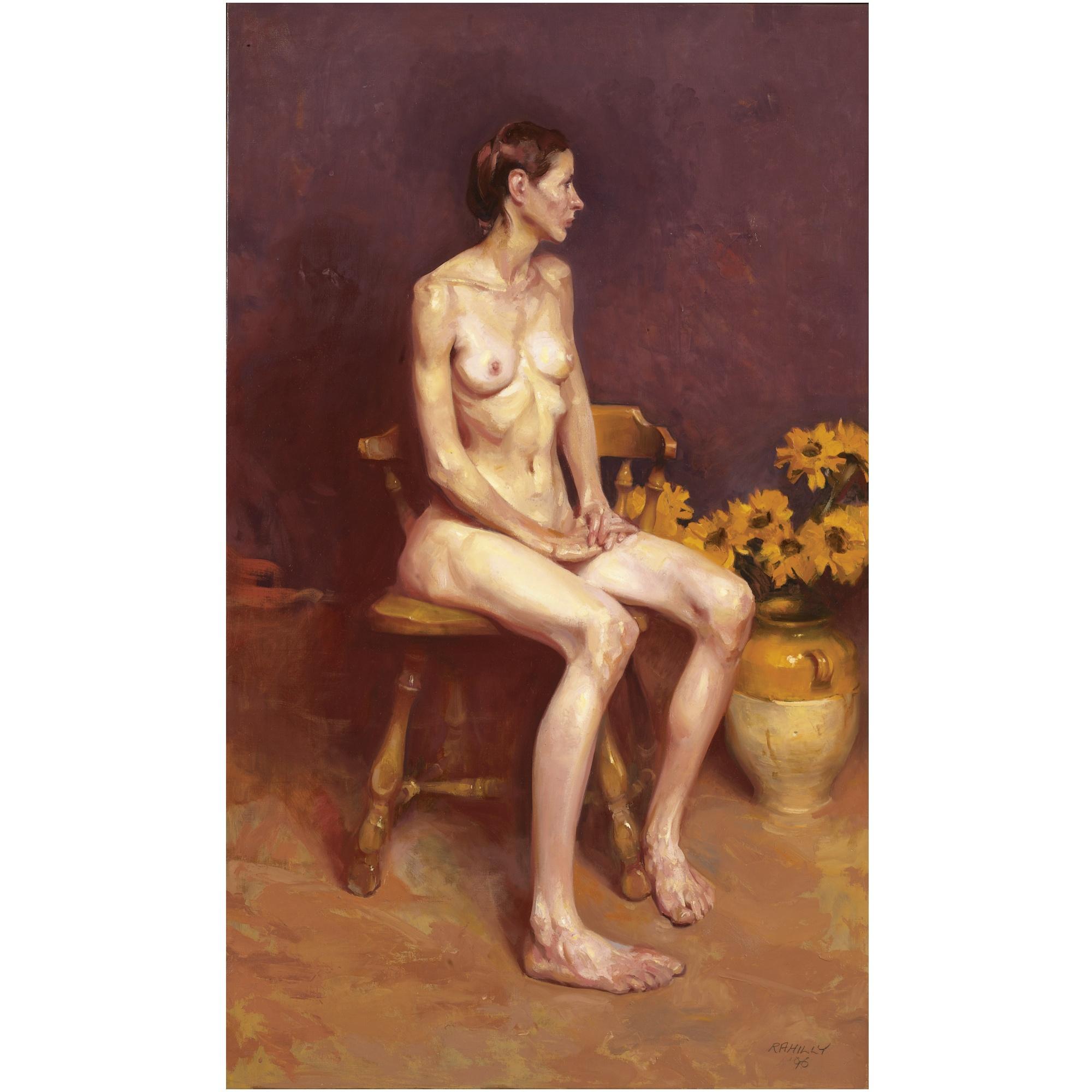 Paul Rahilly - Figure With Sunflowers