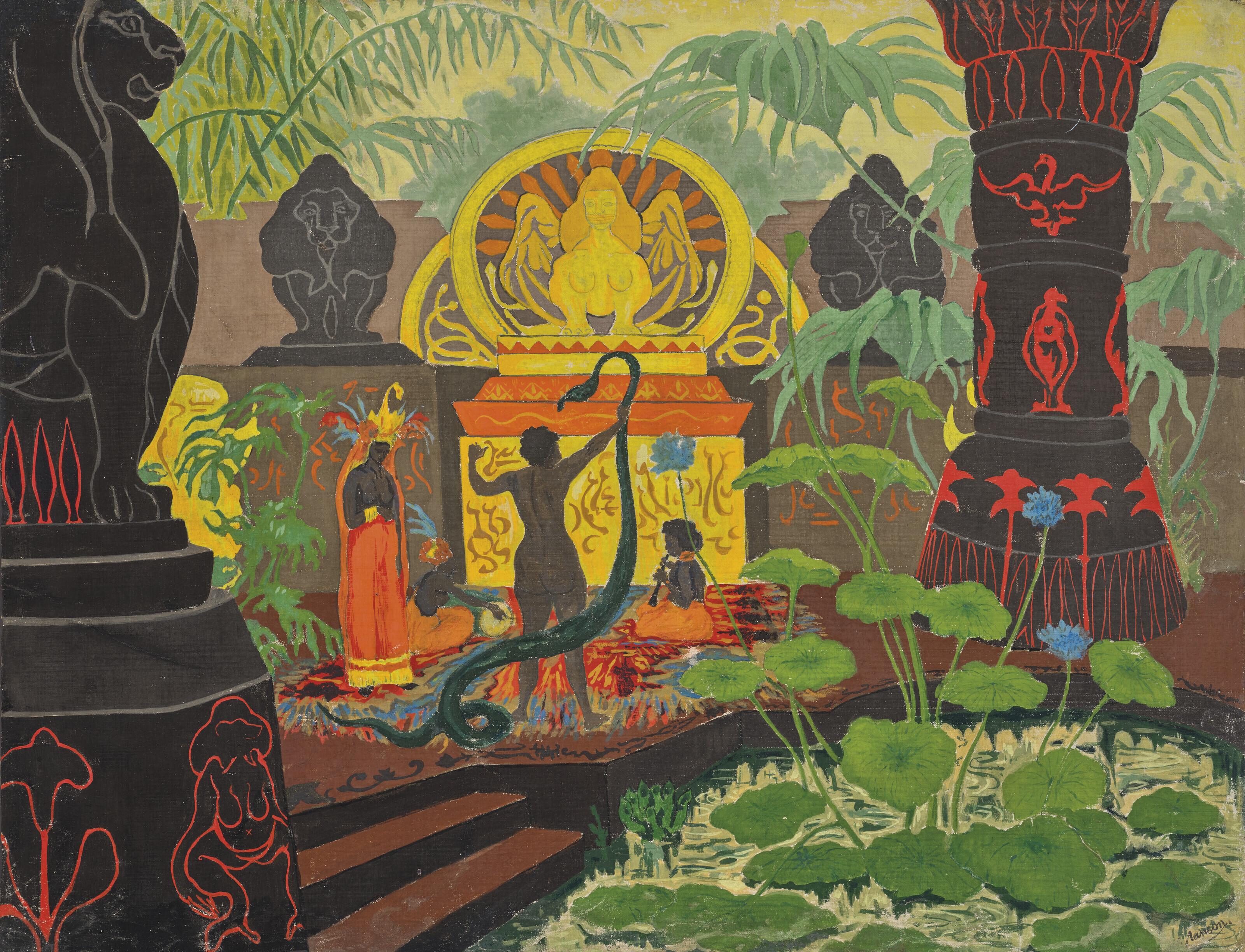 Paul Ranson - Temple de vaudou ou La charmeuse de serpent