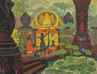 Paul Ranson - Temple de vaudou ou La charmeuse de serpent