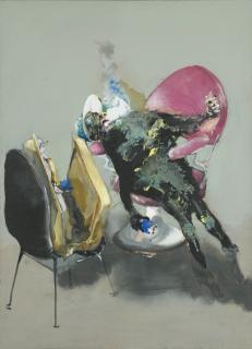 Paul Rebeyrolle - Fumée (On Dit Qu\'Ils Ont La Rage) Titled On The Strecher Fumée (On Dit Qu\'Ils Ont La Rage); Oil On Canvas. Executed In 1985.