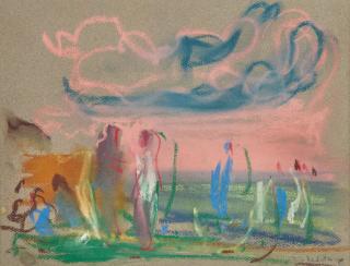 Paul Resika - Swirling Pink Clouds