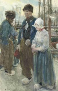 Paul Rink - On the quay, Volendam