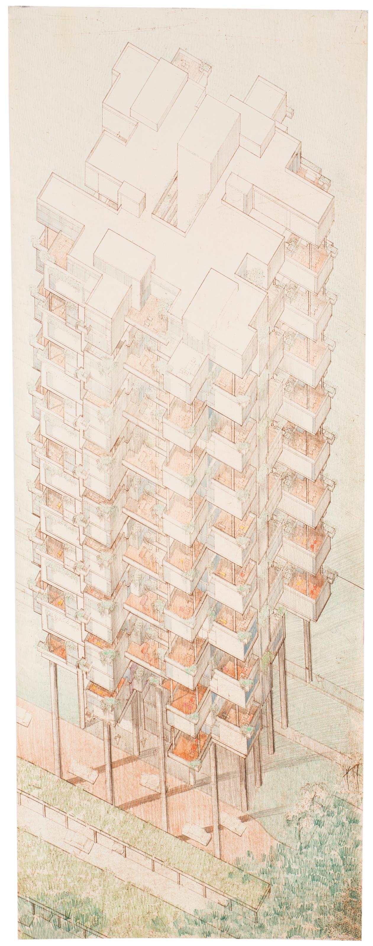 Paul Rudolph - Study for a Condo for Singapore