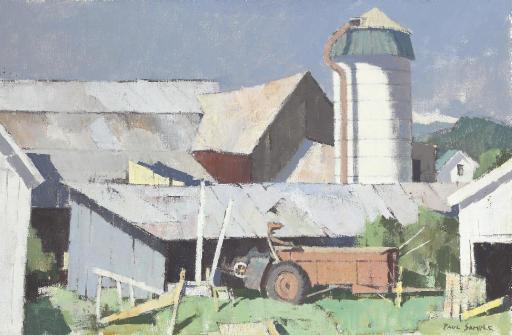 Paul Sample - Barnyard Roofs