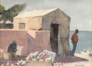 Paul Sample - Shells for Sale - Key West