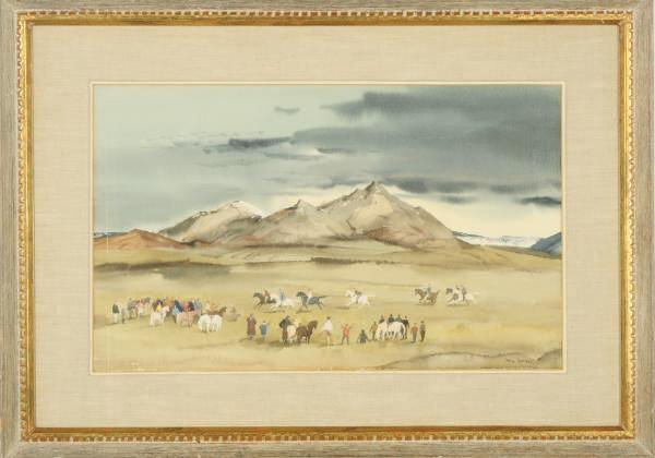 Paul Sample - The horse race