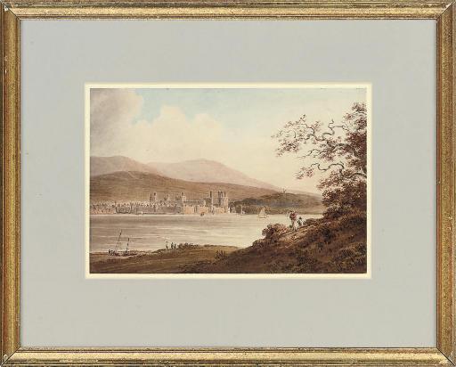 Paul Sandby Munn - Caernarvon Castle from Anglesey