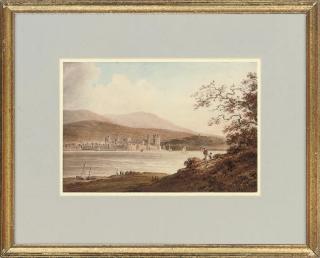Paul Sandby Munn - Caernarvon Castle from Anglesey
