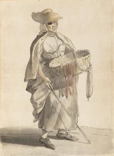 Paul Sandby R.A. - A cabbage net vendor