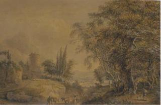 Paul Sandby, R.A. - A Rural Landscape