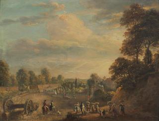 Paul Sandby R.A. - A view of the Bayswater Turnpike