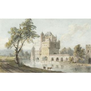 Paul Sandby, R.A. - Castle By A River