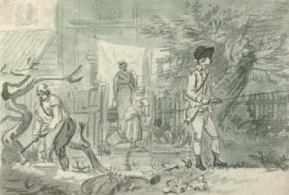 Paul Sandby, R.A. - Figures at Bayswater